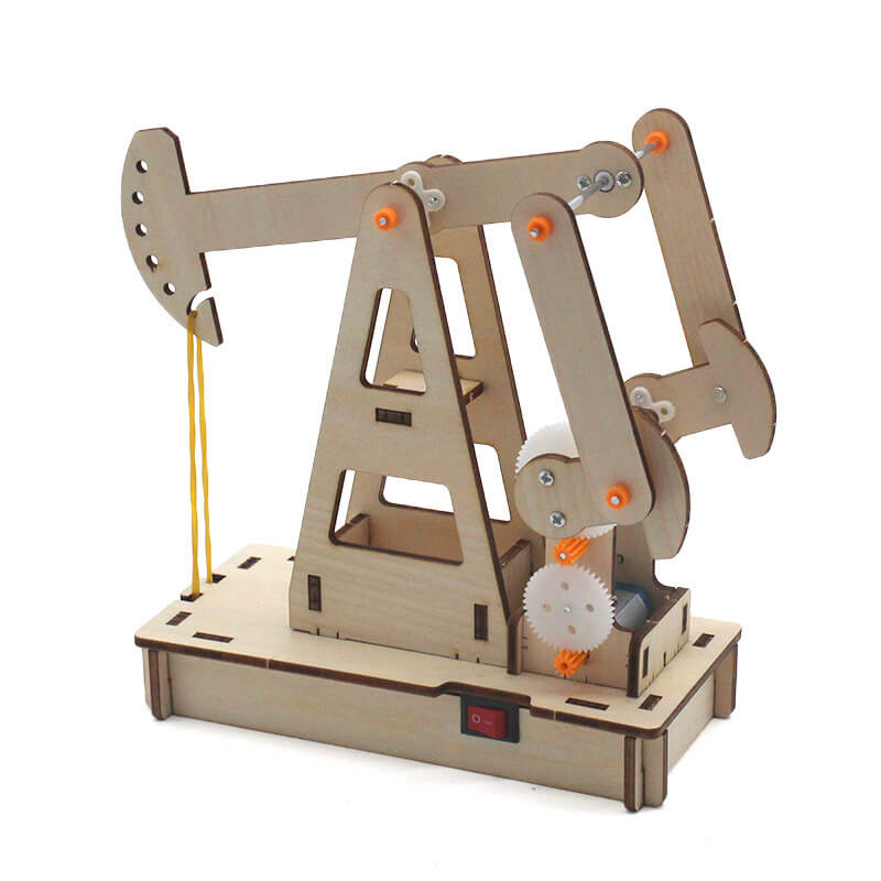 Gear-Driven Oil Pumping Unit Model Kit: DIY Educational STEM Project for Students