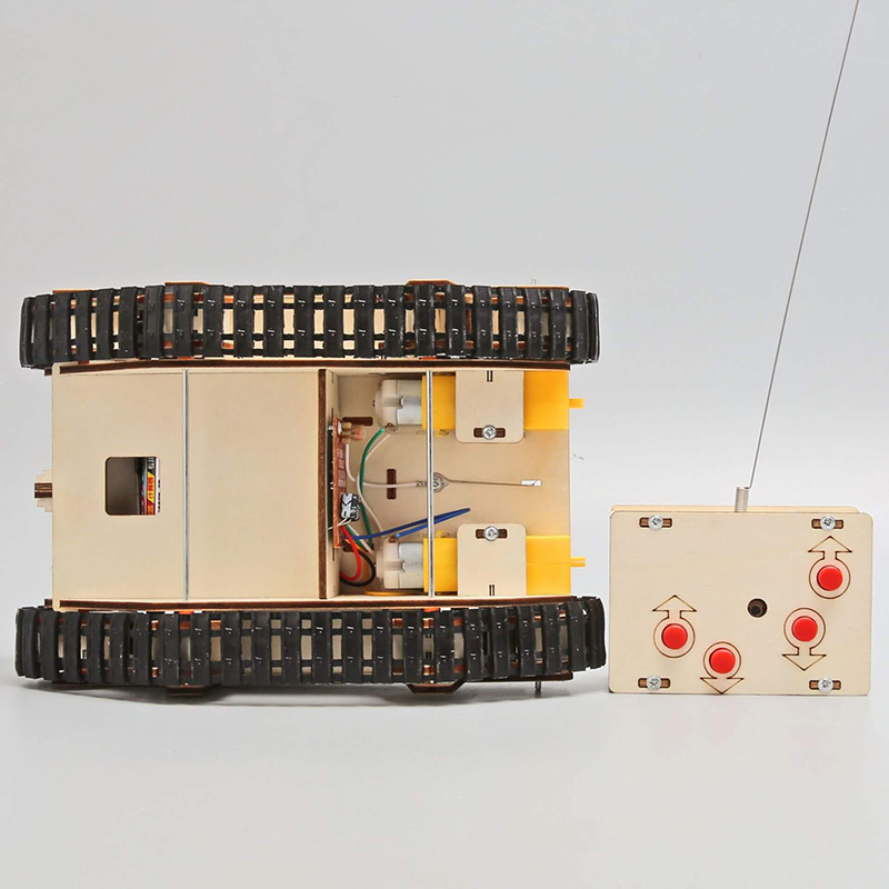 Remote Control Directional Tank DIY Kit - Kids Science Toy