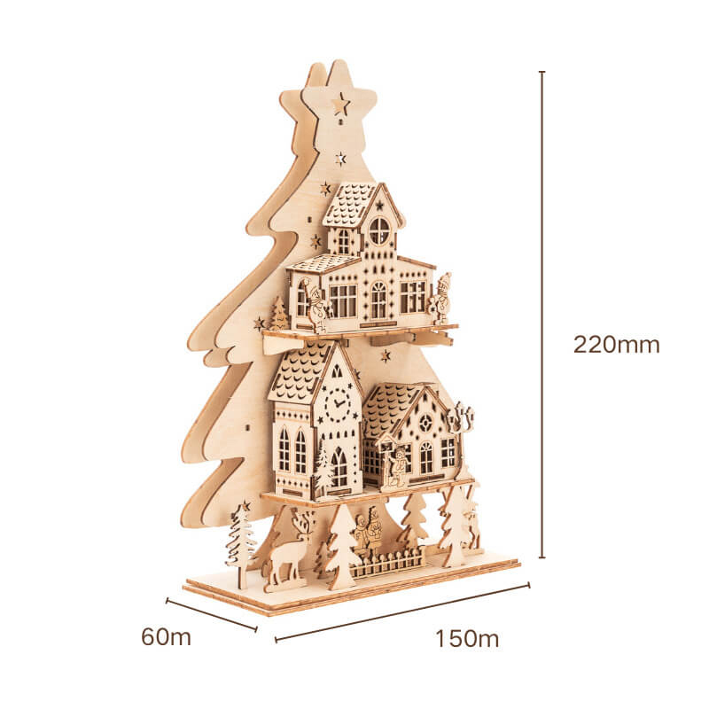 B2B 3D Wooden Puzzle Cabin: Christmas Halloween Festive Gift