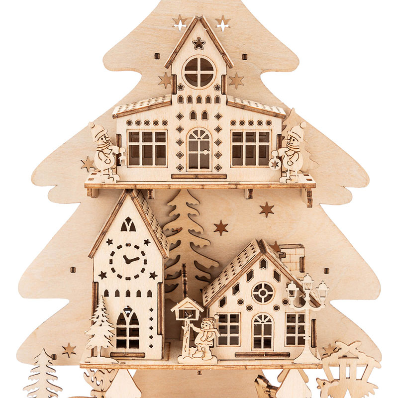 B2B 3D Wooden Puzzle Cabin: Christmas Halloween Festive Gift