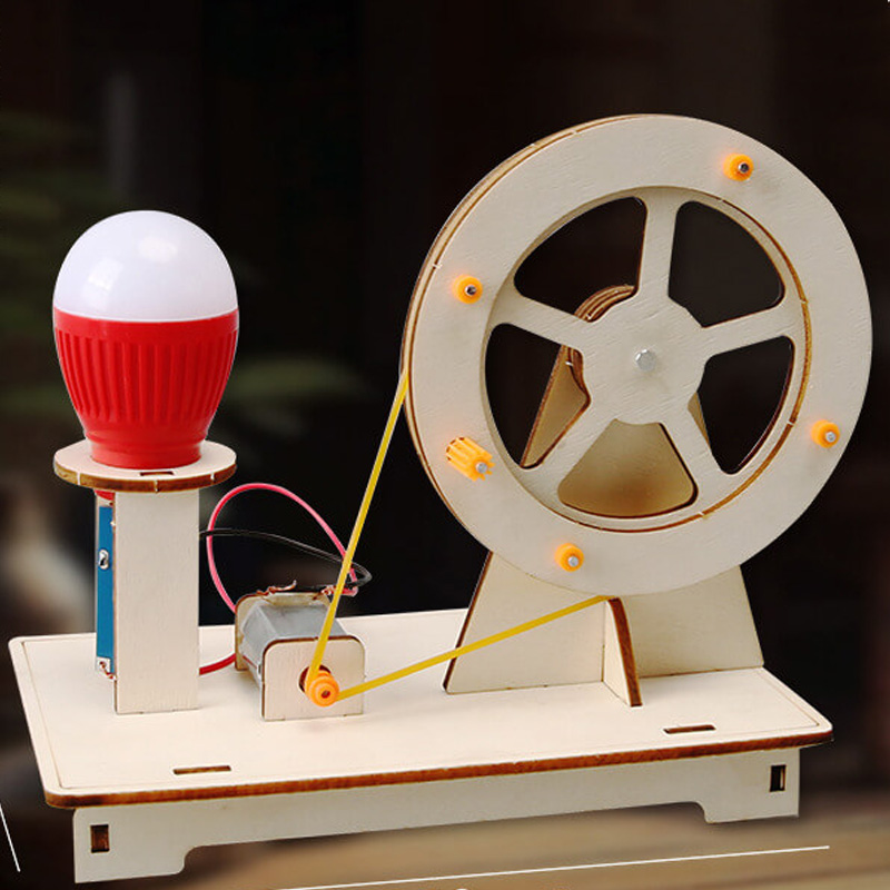 Gør-det-selv håndsvinget generator: STEM pædagogisk legetøj til børns videnskabelige eksperimenter