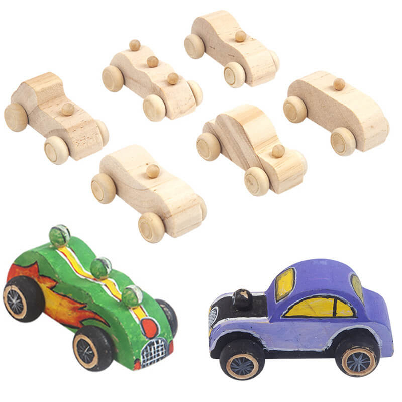 Wooden DIY Graffiti Car - Kids Early Education Puzzle Toy