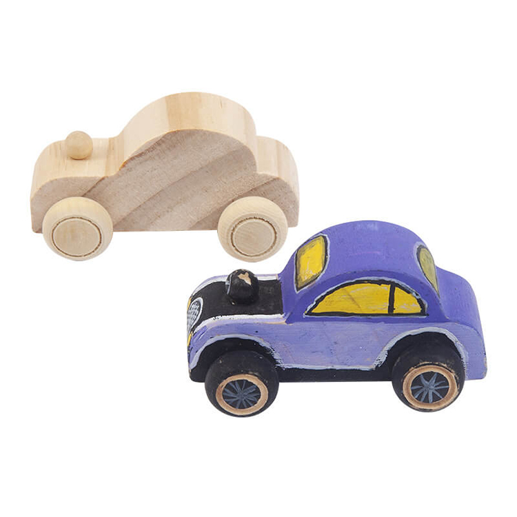 Wooden DIY Graffiti Car - Kids Early Education Puzzle Toy