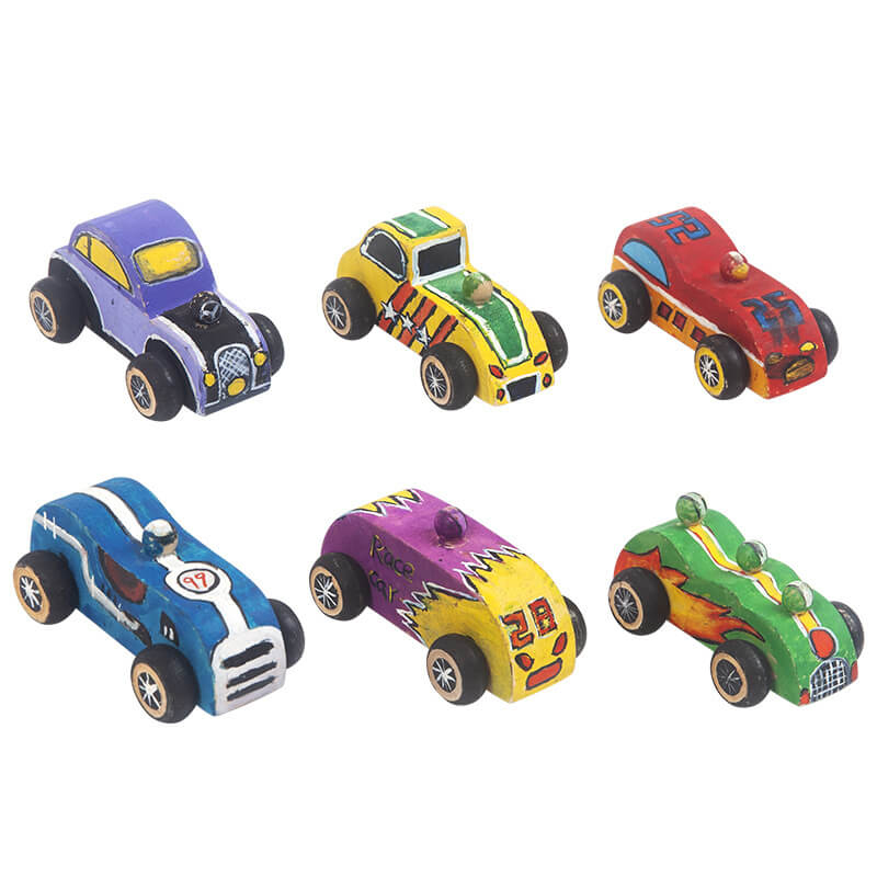 Wooden DIY Graffiti Car - Kids Early Education Puzzle Toy