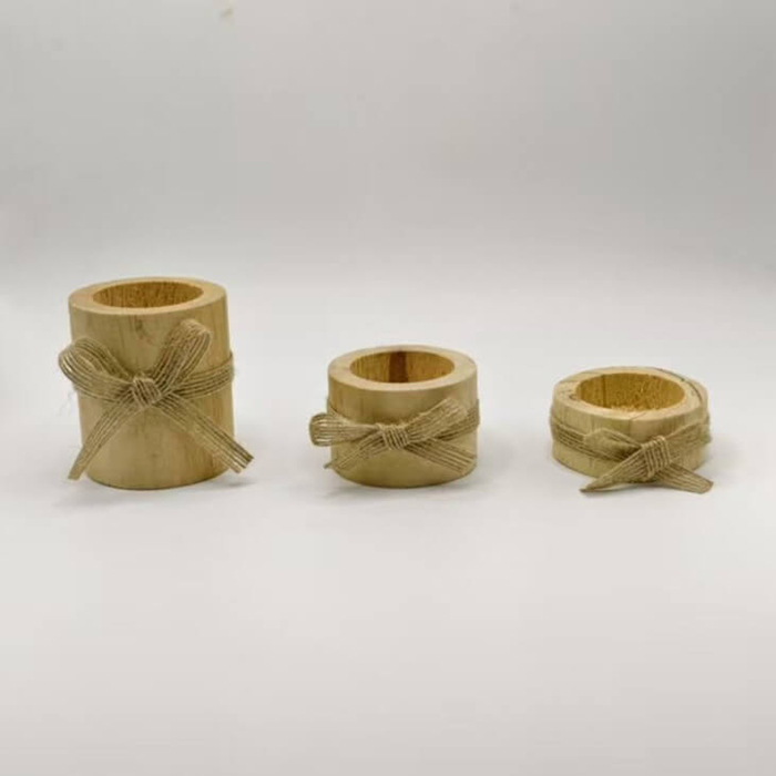 Wooden Candle Holder - Wedding & Holiday Romantic Decor