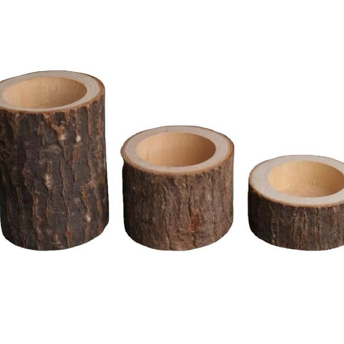 Wooden Candle Holder - Wedding & Holiday Romantic Decor