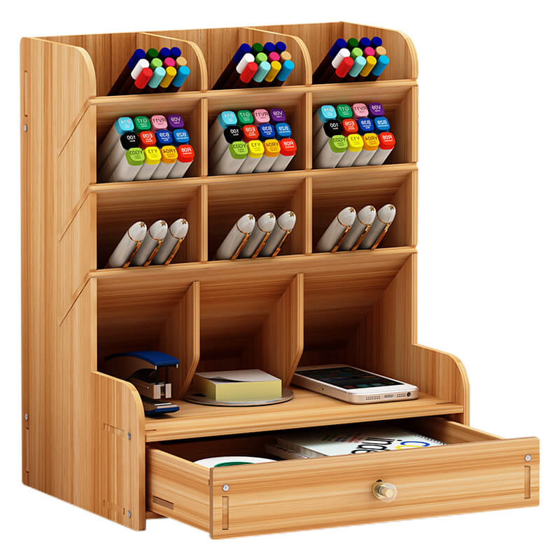 Nordic Large-Capacity Divided Desktop Pen & File Organizer (B2B)