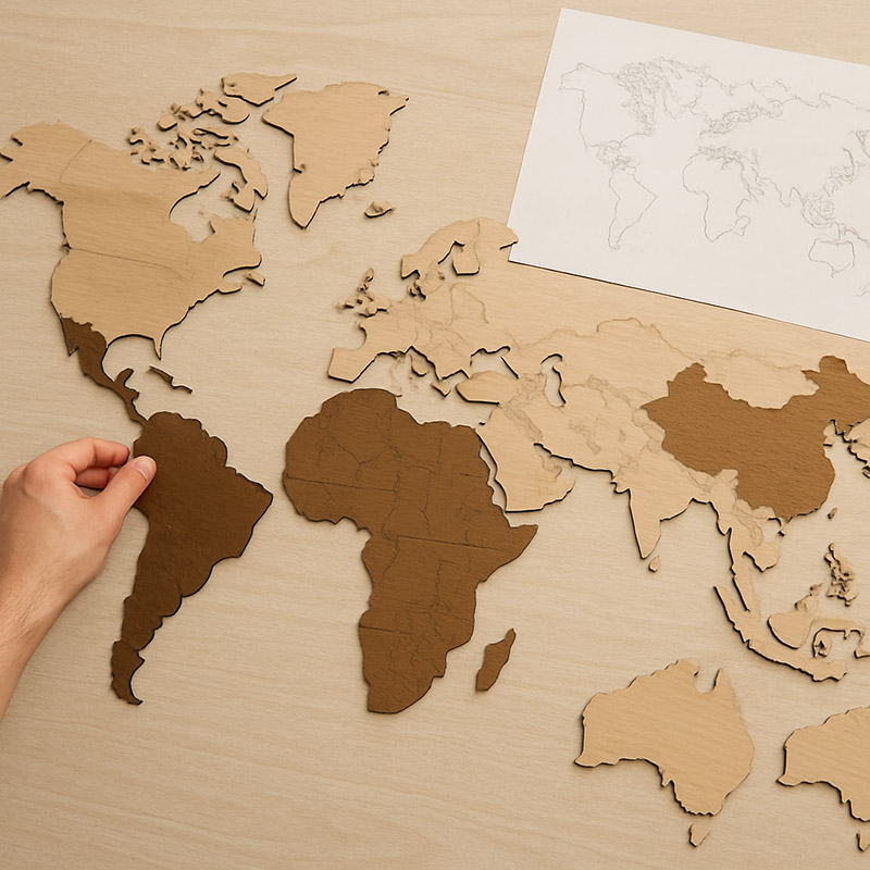 Craft Stunning Wood Map Art: DIY Guide