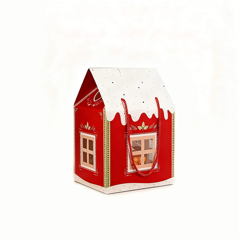 Christmas Wonderland Cottage Gift Box - Holiday Gift Storage