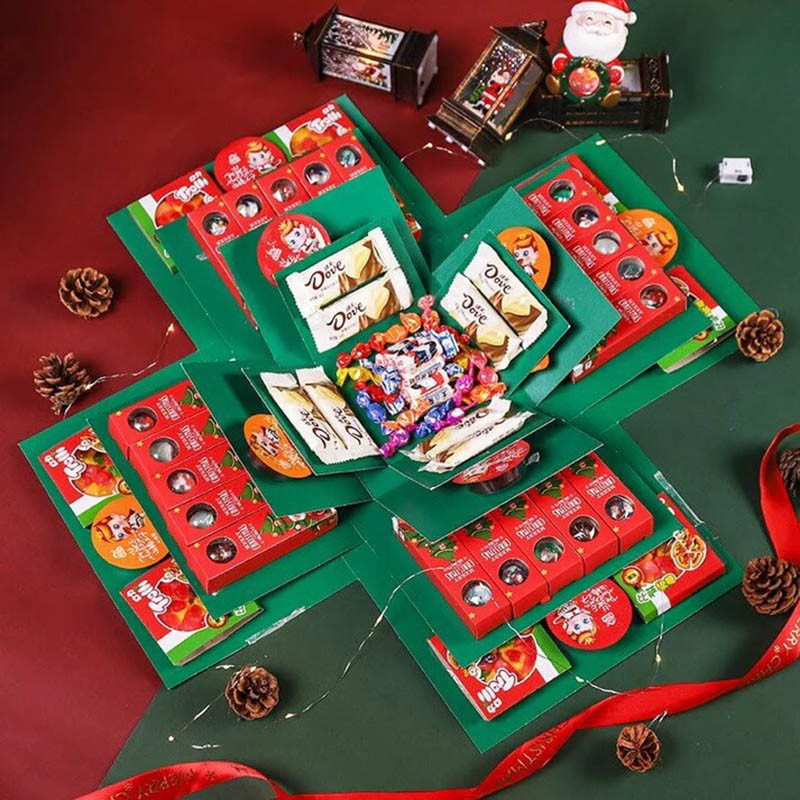 Surprise Explosion Gift Box Kit - Christmas Festive Gift Set