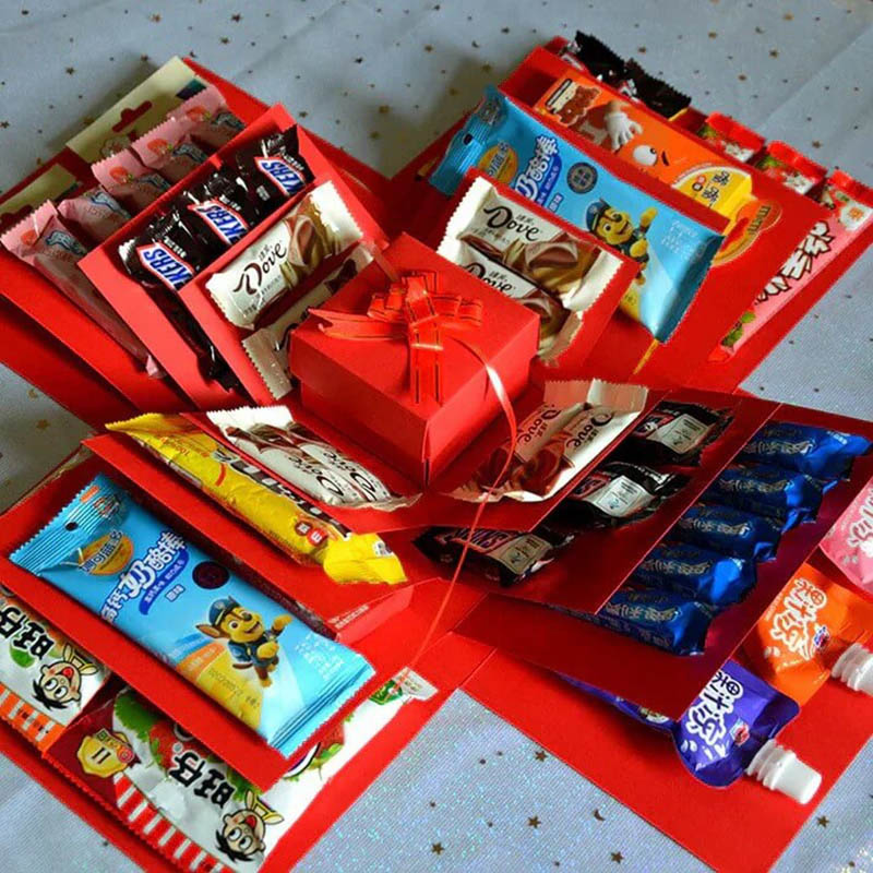 Surprise Explosion Gift Box Kit - Christmas Festive Gift Set