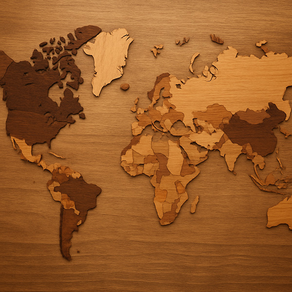 Stunning Wood Map Art: Decor & DIY Ideas