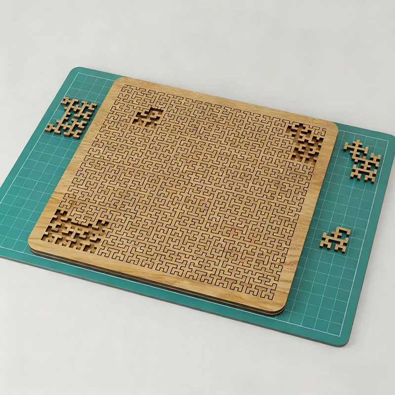 High-Difficulty Wooden Puzzle: Brain-Teasing Logic & Geometry Brain Toy