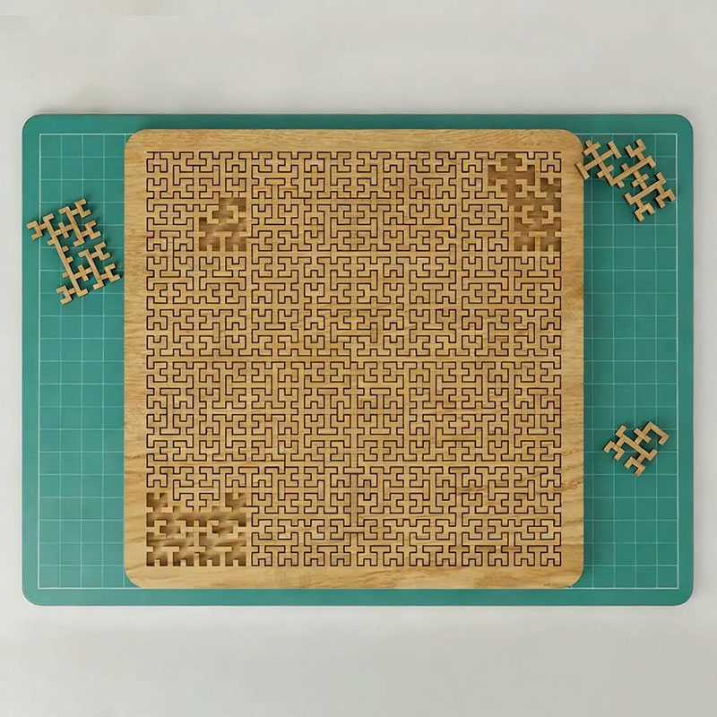 High-Difficulty Wooden Puzzle: Brain-Teasing Logic & Geometry Brain Toy