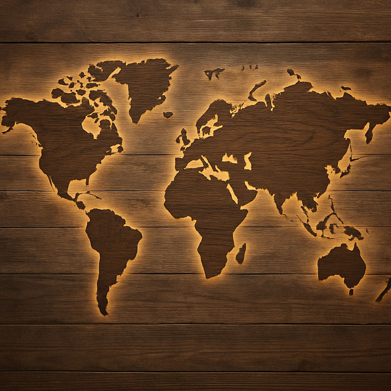 Wooden USA Map Wall Decor: Creative Display Ideas