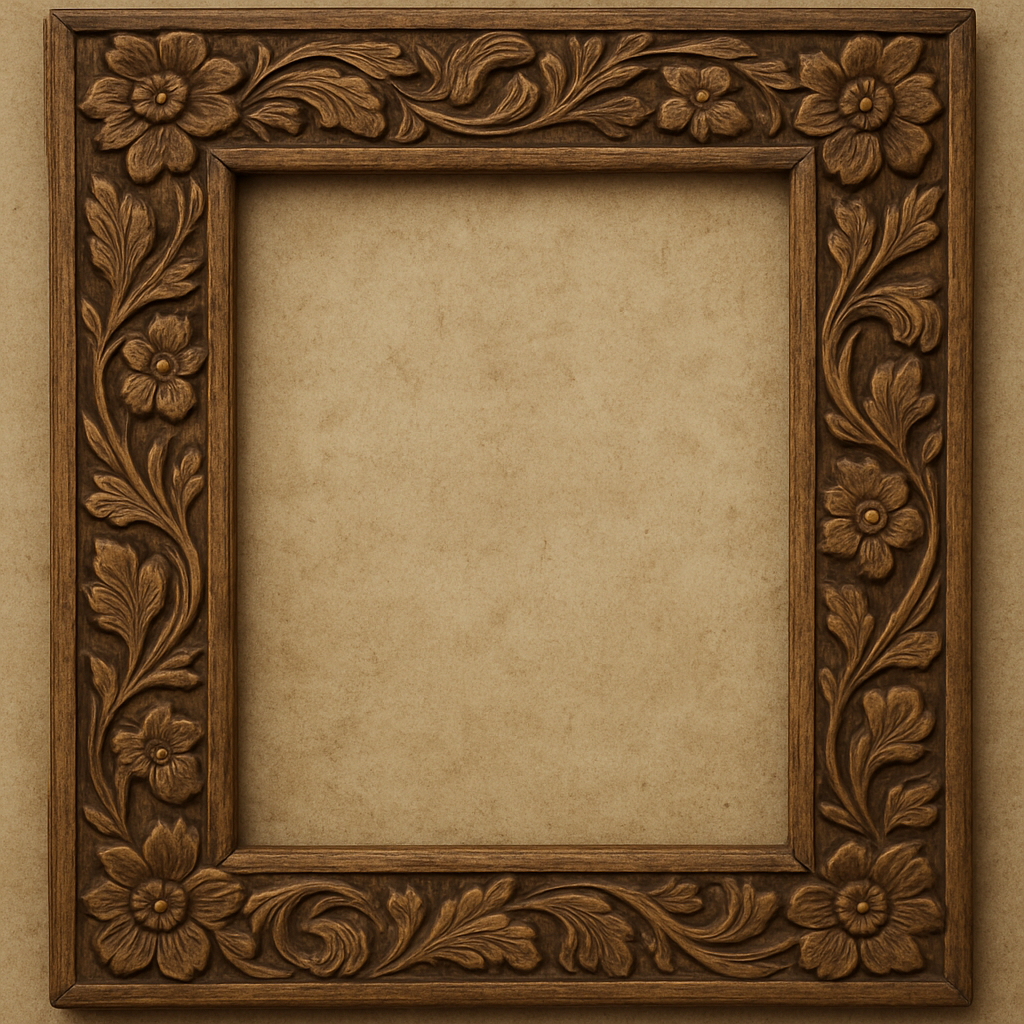 carved wood picture frame carved wood picture frame