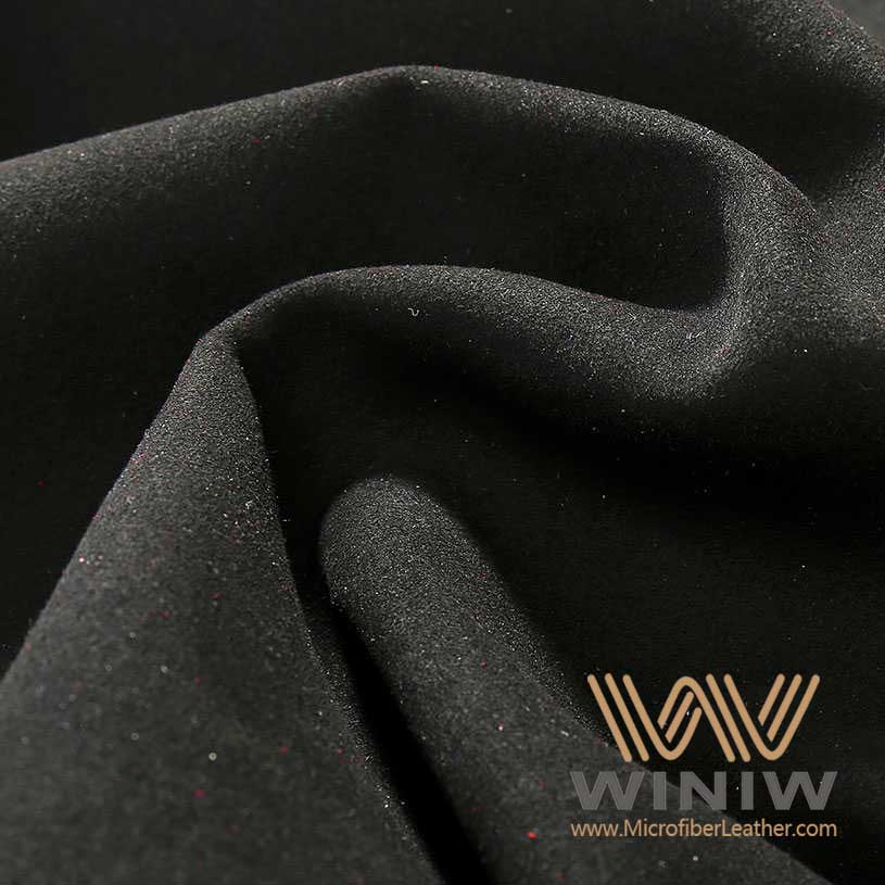 Black Ultra Suede Upholstery Fabric