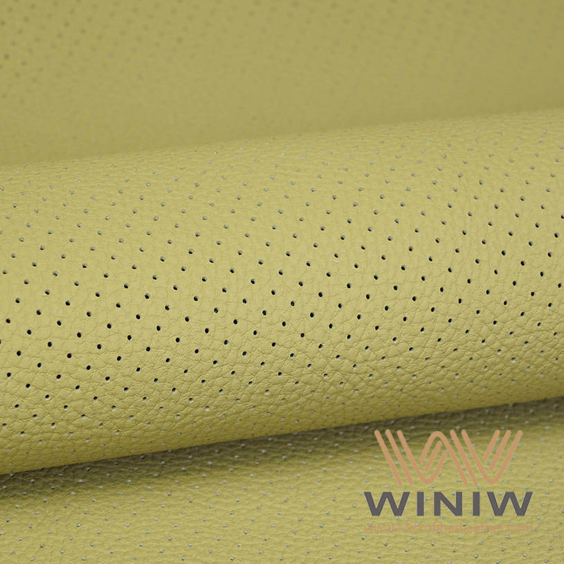 Perforated Auto Leather Interior Upholstery Vinyl Fabric