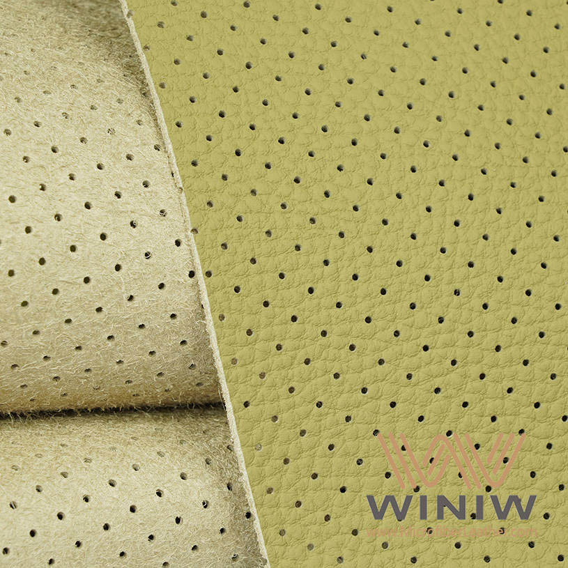 Perforated Auto Leather Interior Upholstery Vinyl Fabric