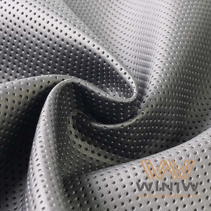 Perforated Automotive Upholstery Material Faux Leather