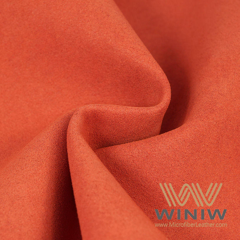 Red Suede Automotive Headliner Fabric Material