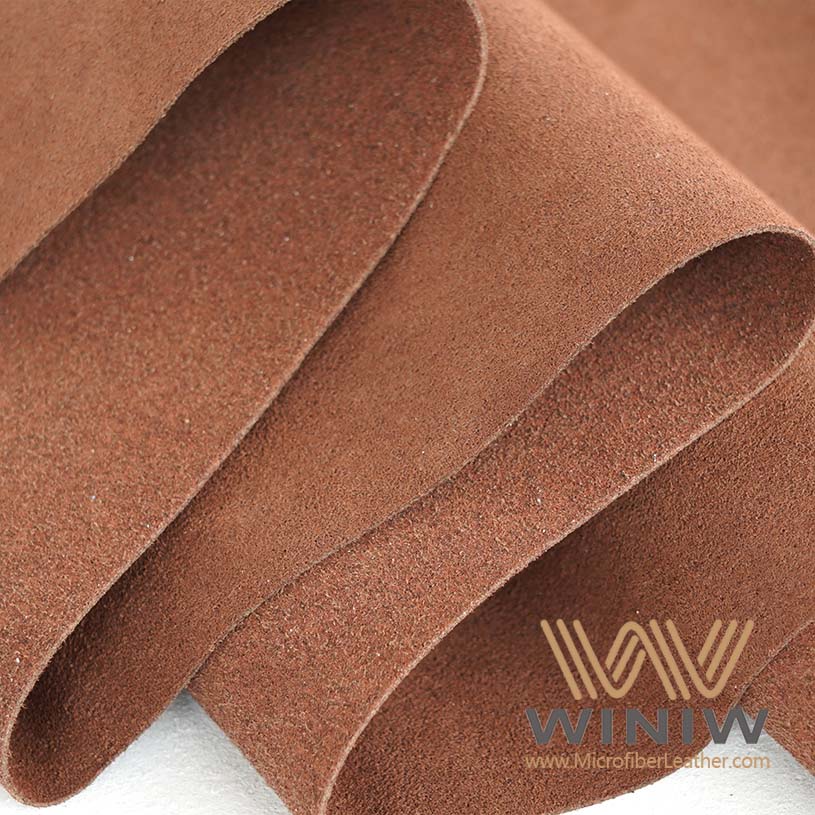 Brown Blush Microsuede Leather Fabric