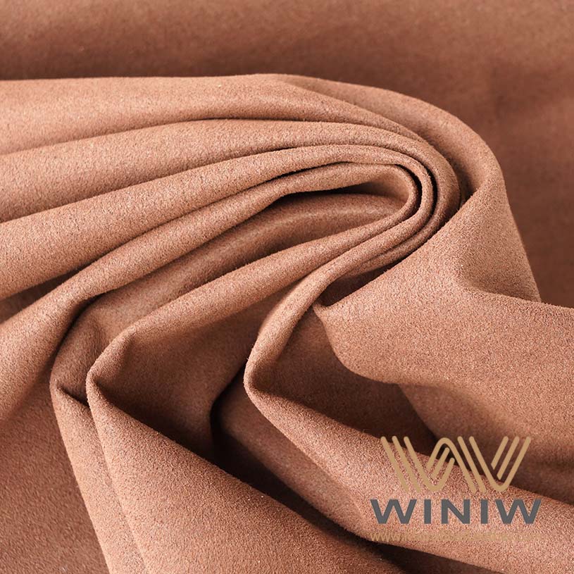 Brown Microsuede Leather Fabric