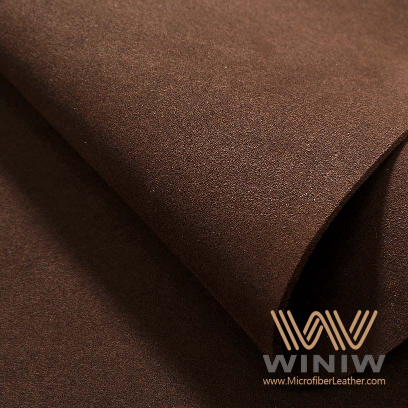 Brown Blush Microsuede Leather Fabric Material