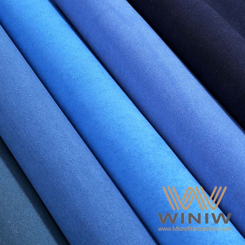 Blue Microsuede Faux Suede Fabric