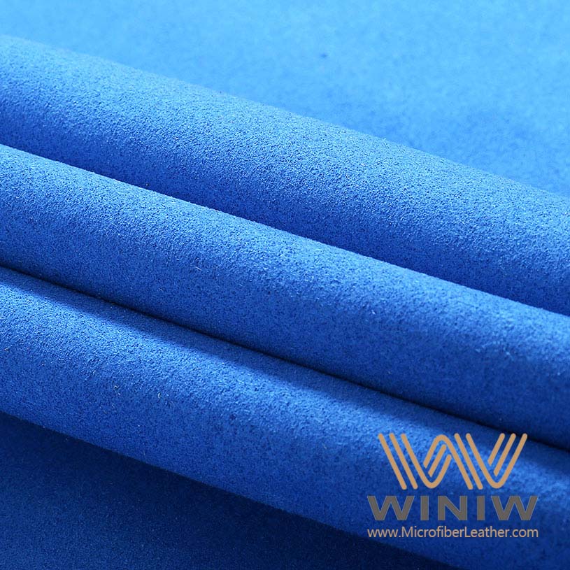 Blue Faux Suede Fabric