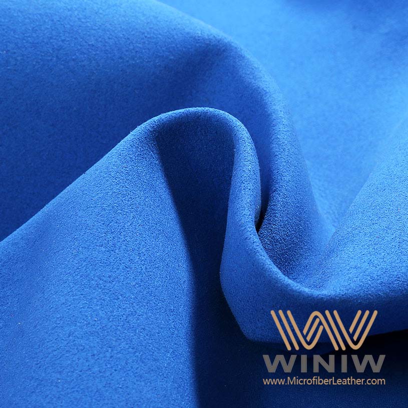 Blue Microsuede Faux Fabric