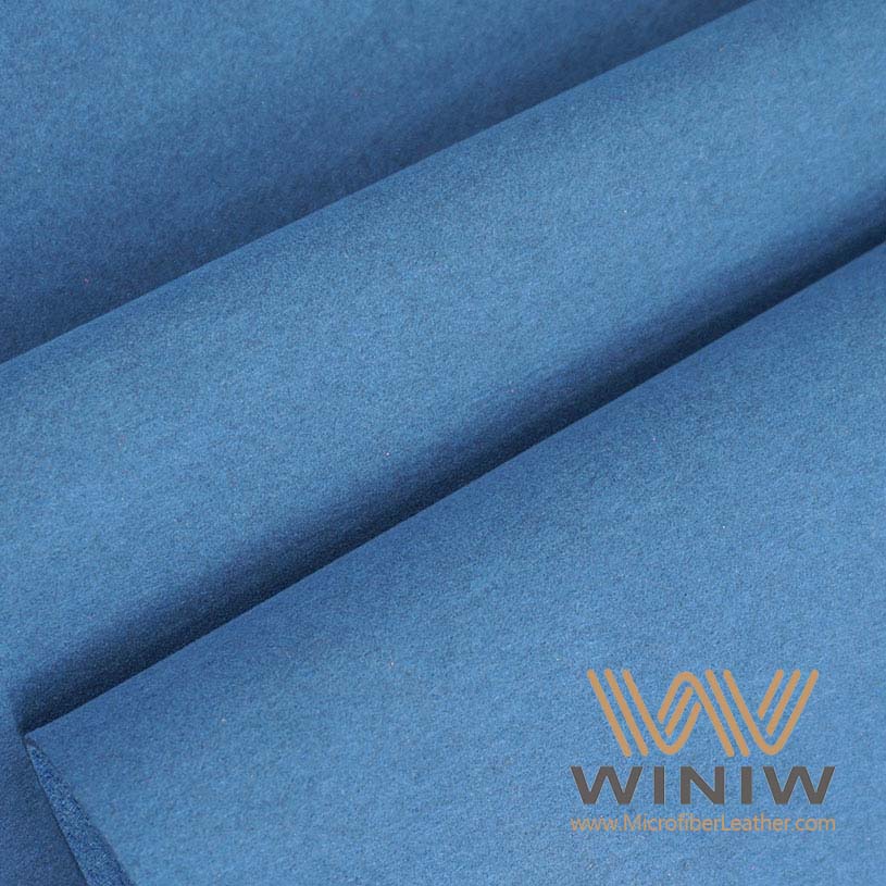 Blue Ultrasuede Suede Fabric Material