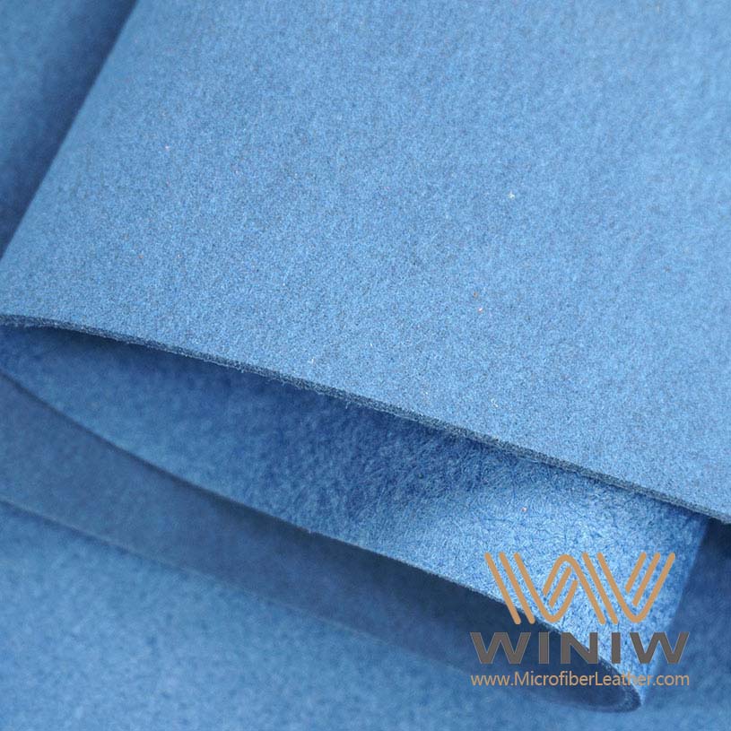 Blue Ultrasuede Buck Suede Fabric Material