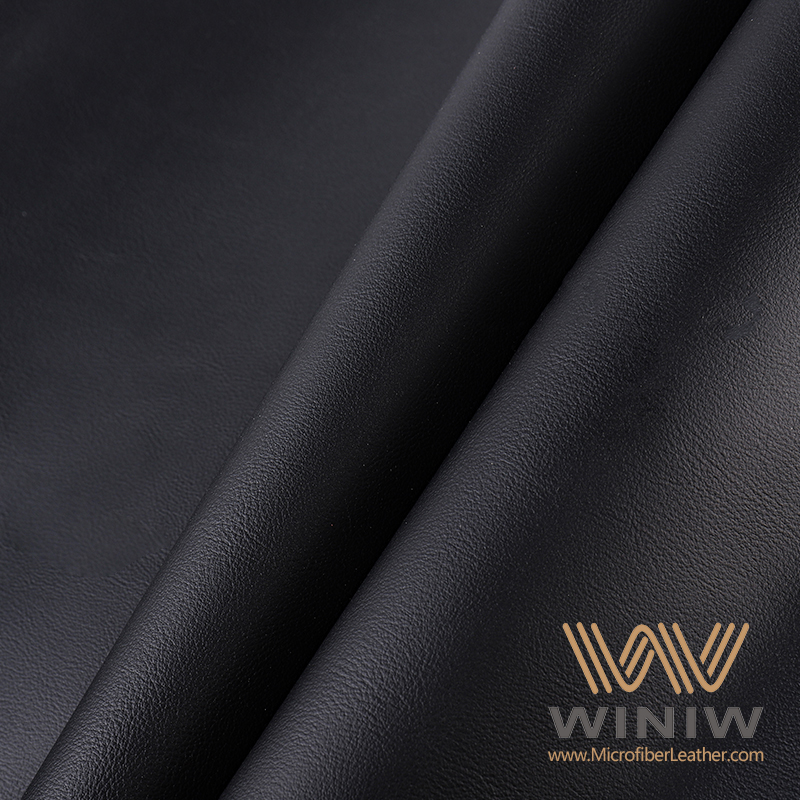 Black Leather Auto Upholstery Vinyl Leather Fabric