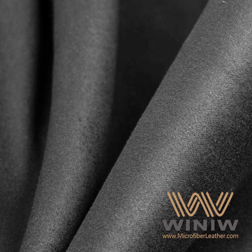 Black Suede Leather Fabric For Cars