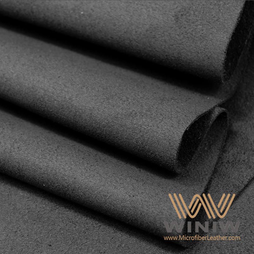 Black Suede Leather Fabric For Cars