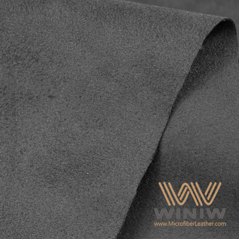 Black Ultrasuede Leather Fabric