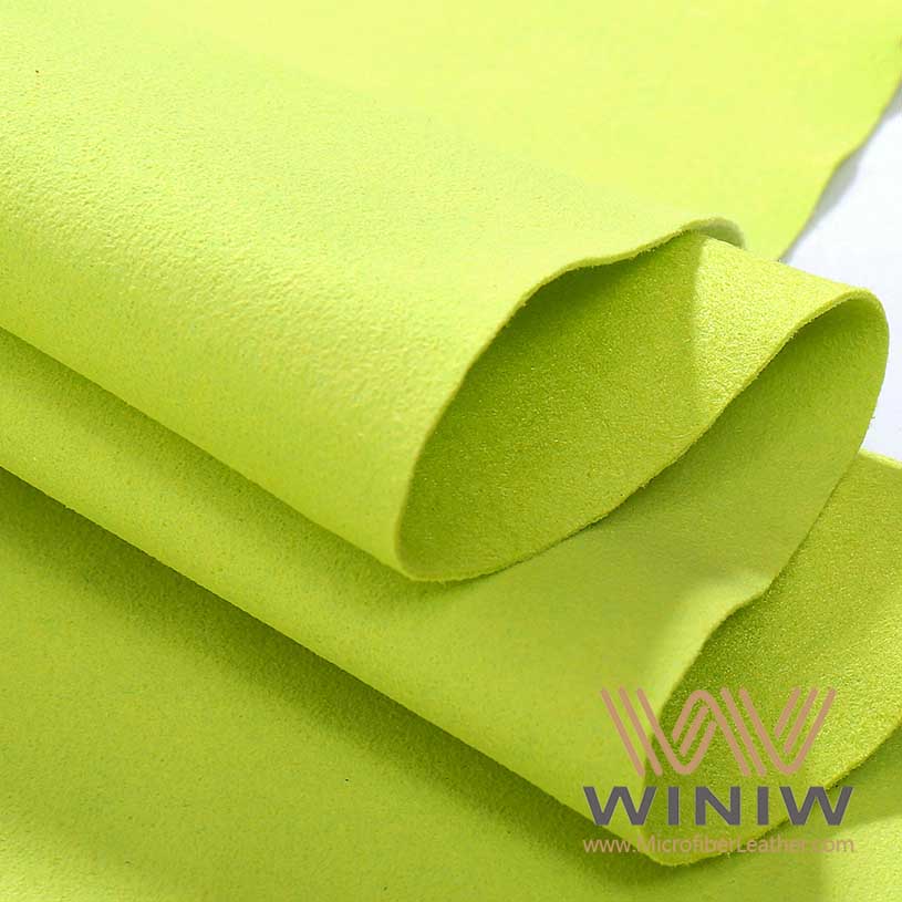 Green Suede Leather Fabric