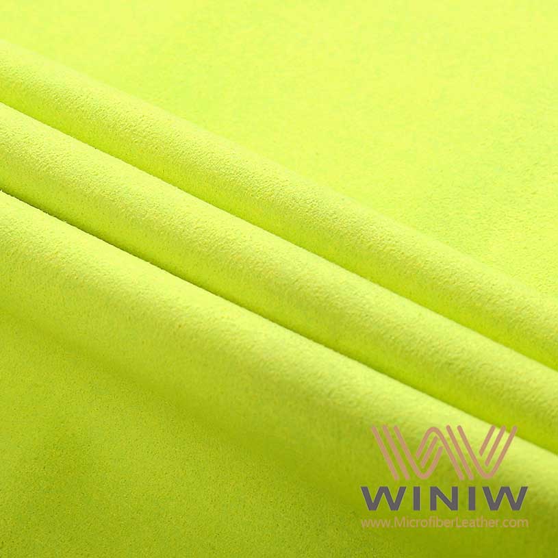 Green Suede Leather Fabric Material