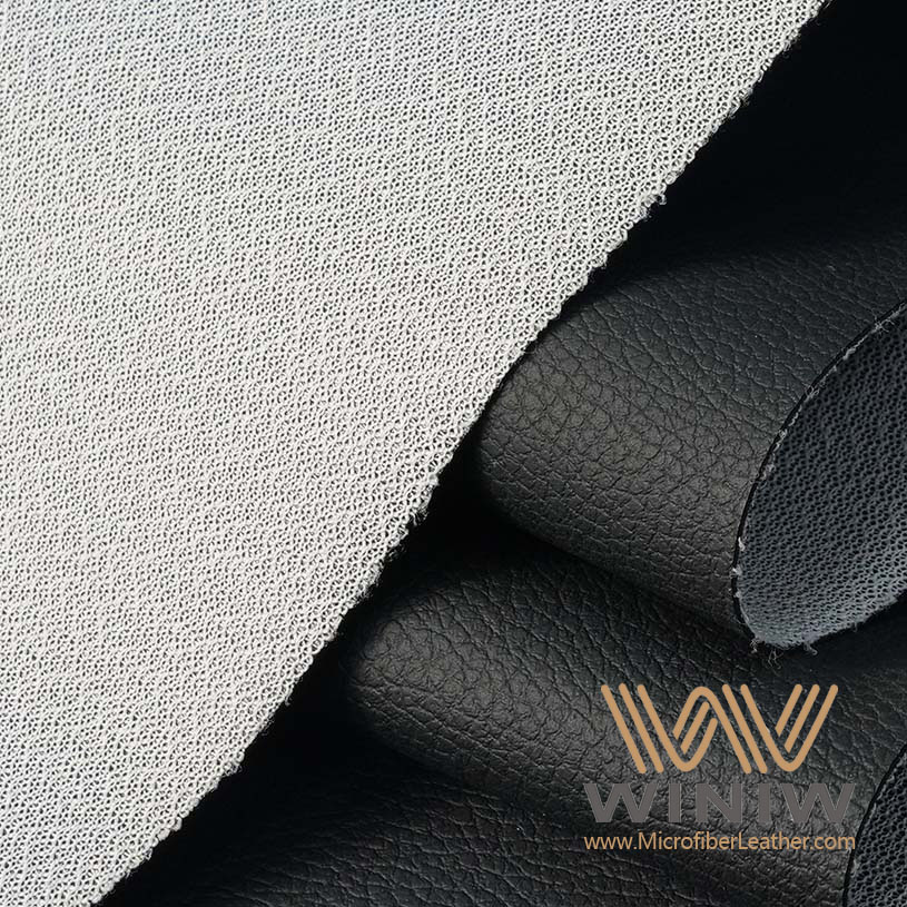 Black Faux Leather Vinyl Fabric Material