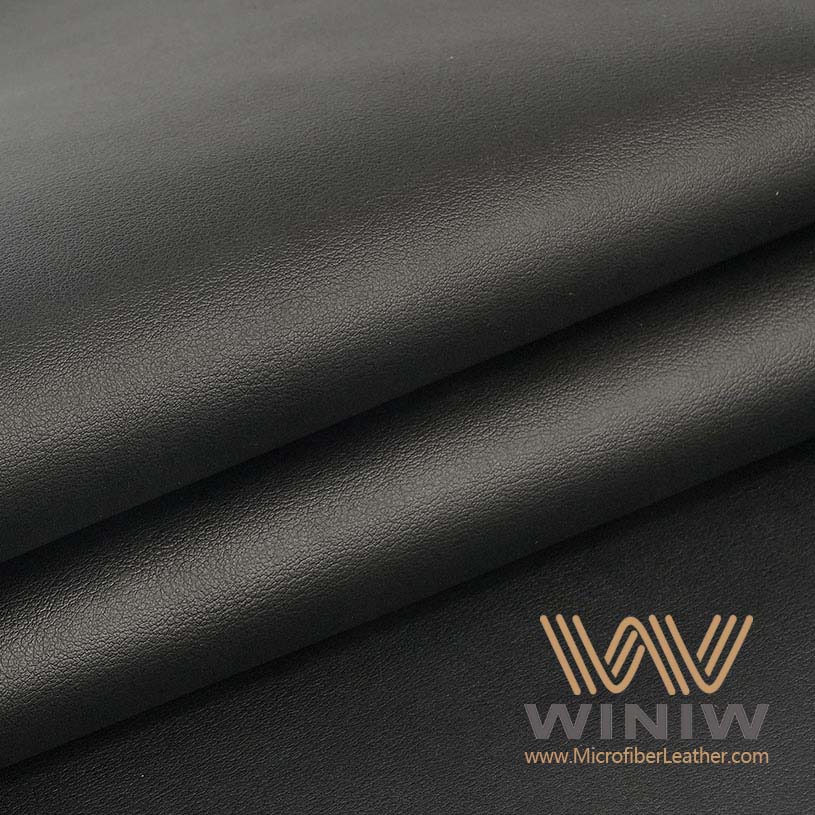 Black Pu Leather Upholstery Fabric Material