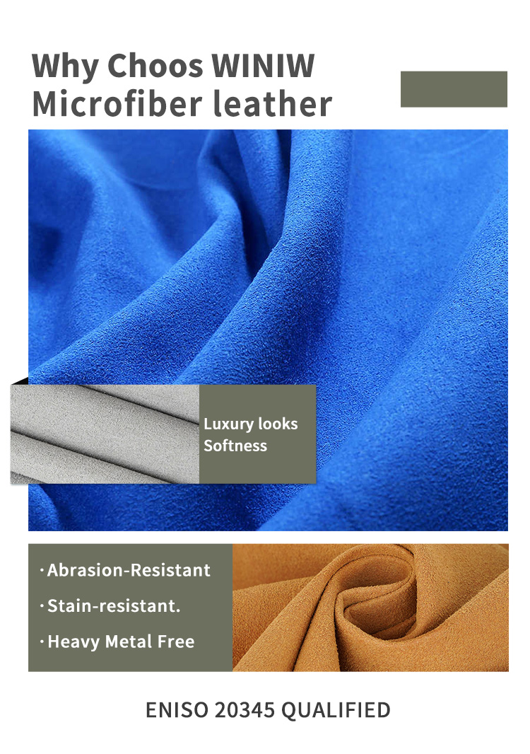 Microfiber Synthetic Leather Fabric