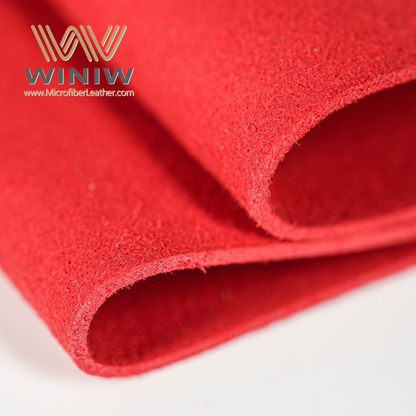 1.6mm Synthetic Suede Microfiber PU Leather Ultrasuede Leather For Shoes