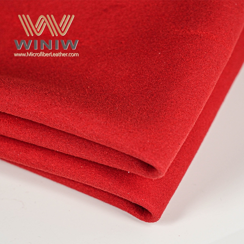 1.6mm Synthetic Suede Microfiber PU Leather Ultrasuede Leather For Shoes