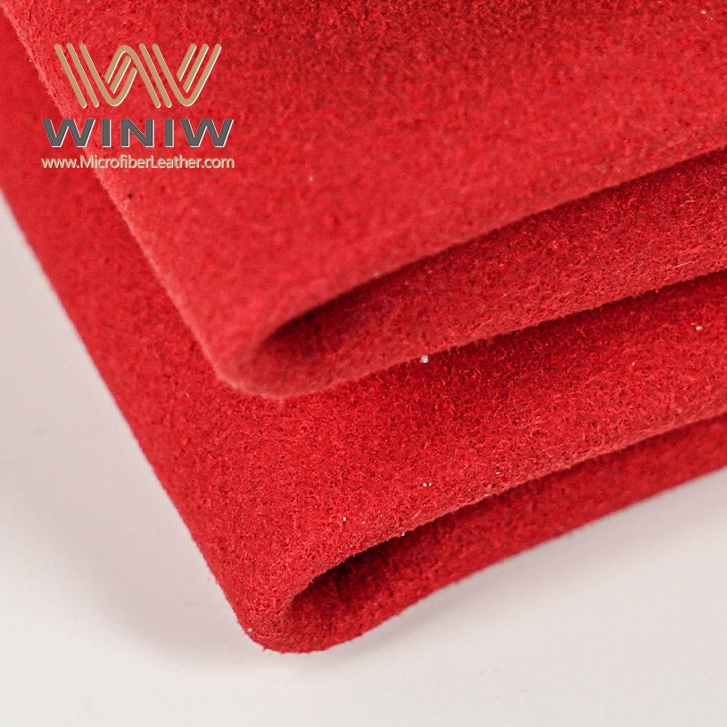 1.6mm Synthetic Suede Microfiber PU Leather Ultrasuede Leather For Shoes