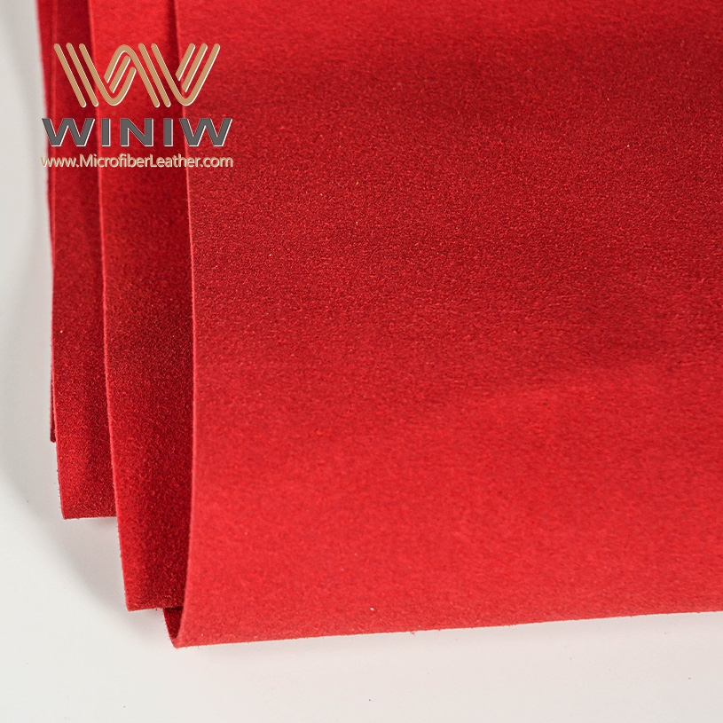 Breathable Micro Fiber PU Coated Leather Ultra Suede Fabric Material For Shoes