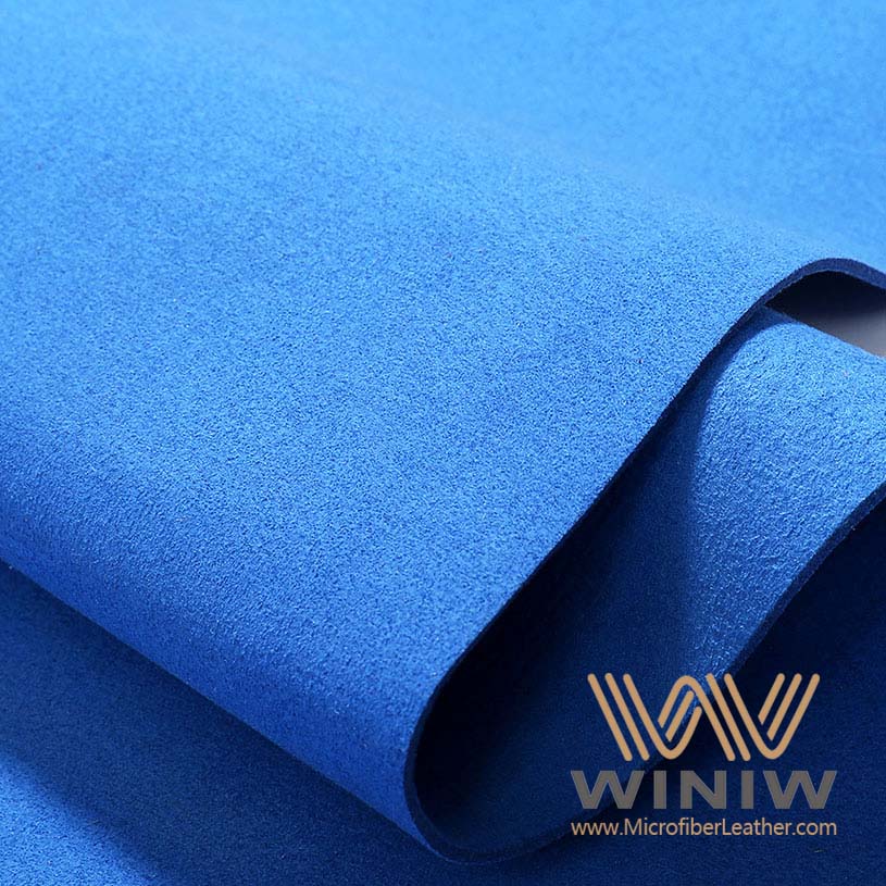 0.8mm Artificial Suede Leather Micro Suede PU Lining Material For Shoes