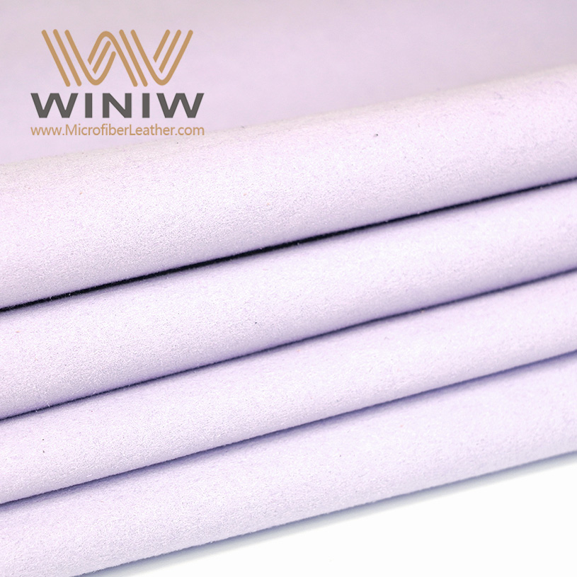 Light Purple Microfiber Micro-suede Leather Material For Jewelry Box