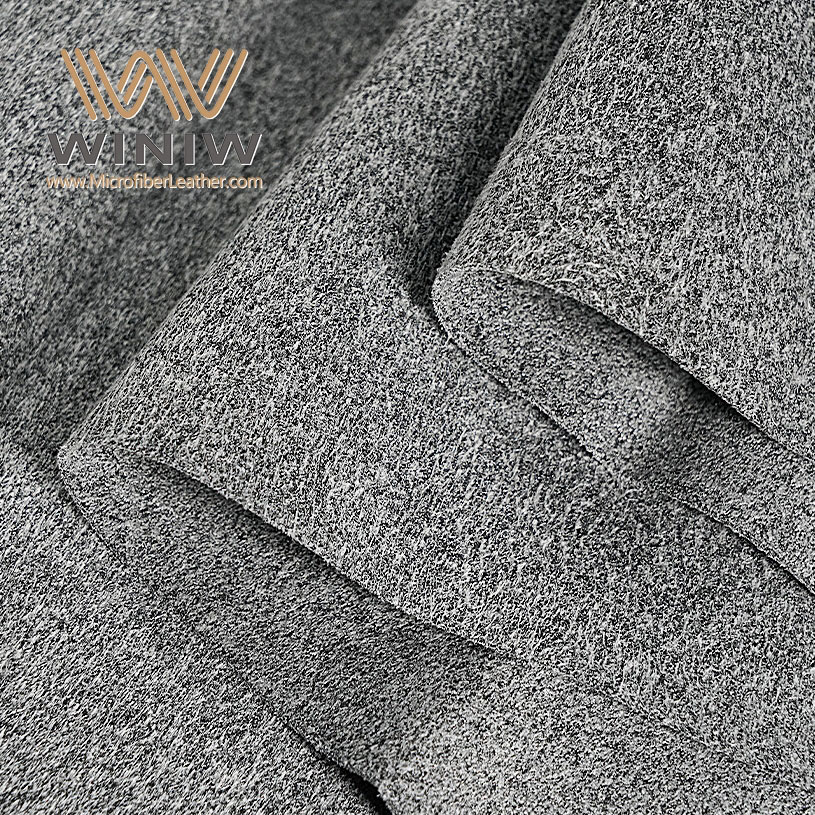 1.0mm Clothing Artificial Microfiber Suede Leather Fabric