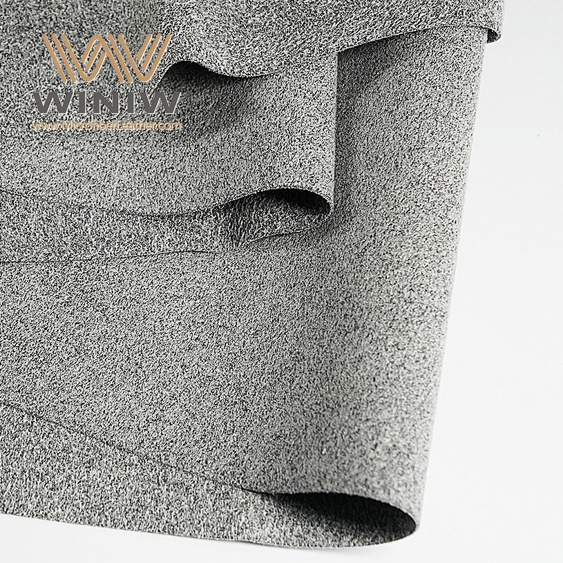 1.0mm Clothing Artificial Microfiber Suede Leather Fabric